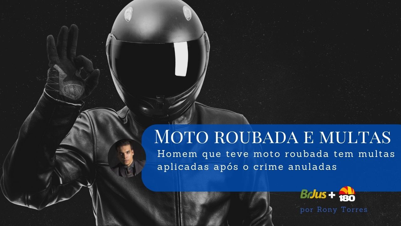 Homem que teve moto roubada tem multas aplicadas após o crime anuladas