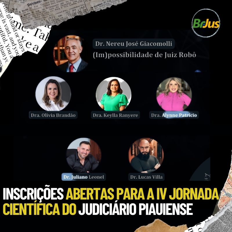 Inscrições abertas para a IV jornada científica do judiciário piauiense