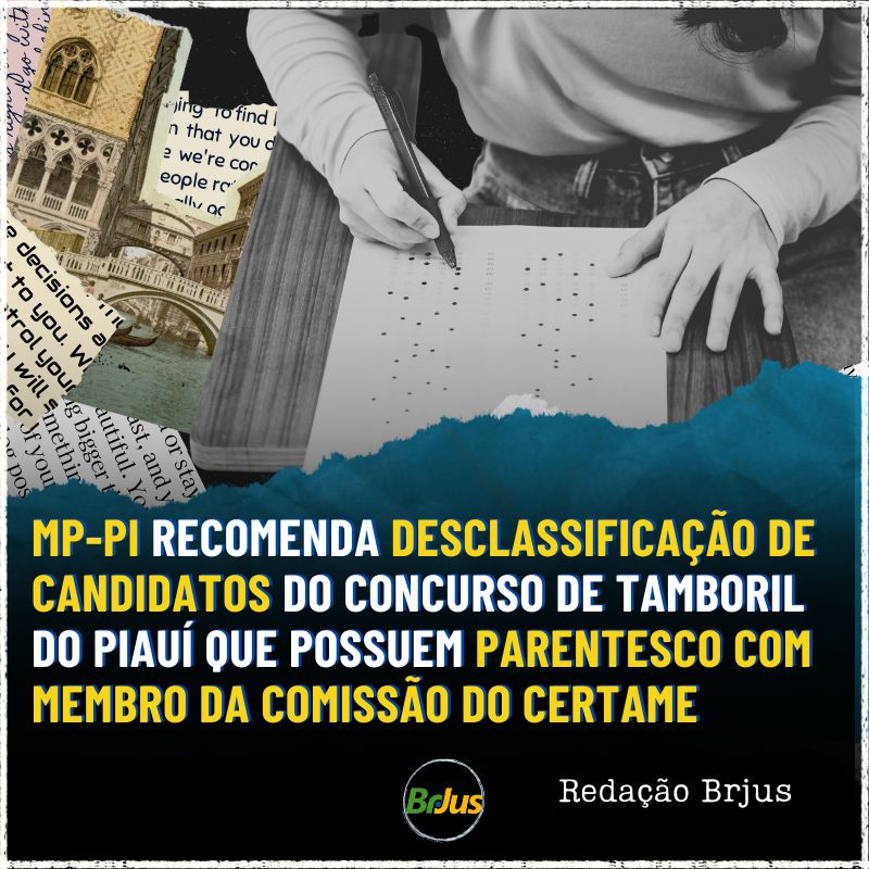 MP-PI recomenda desclassificação de candidatos do concurso de Tamboril do Piauí que possuem parentesco com membro da comissão do certame