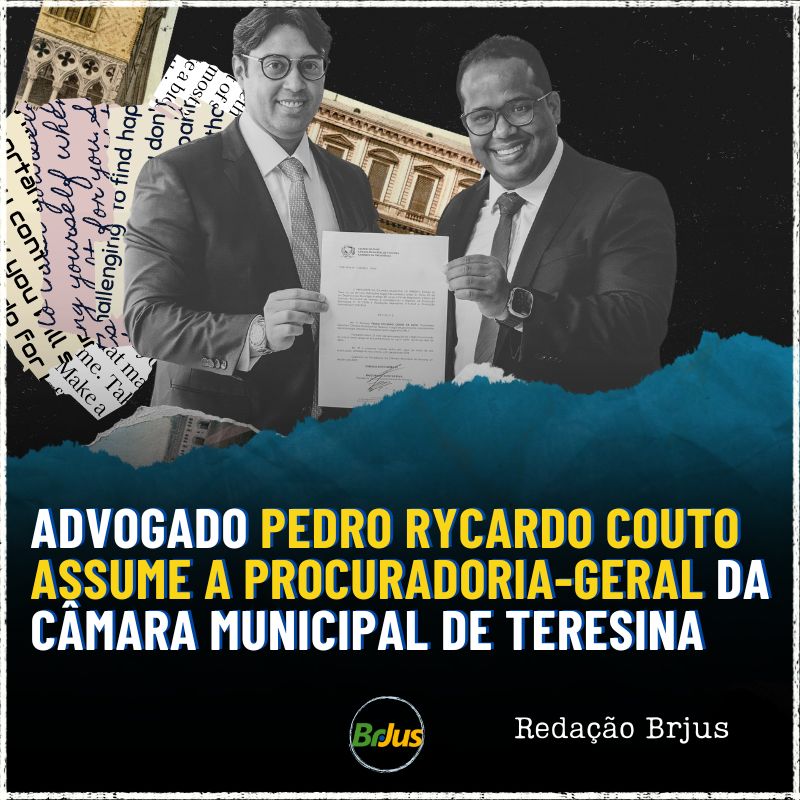 Advogado Pedro Rycardo Couto assume a Procuradoria-Geral da Câmara Municipal de Teresina