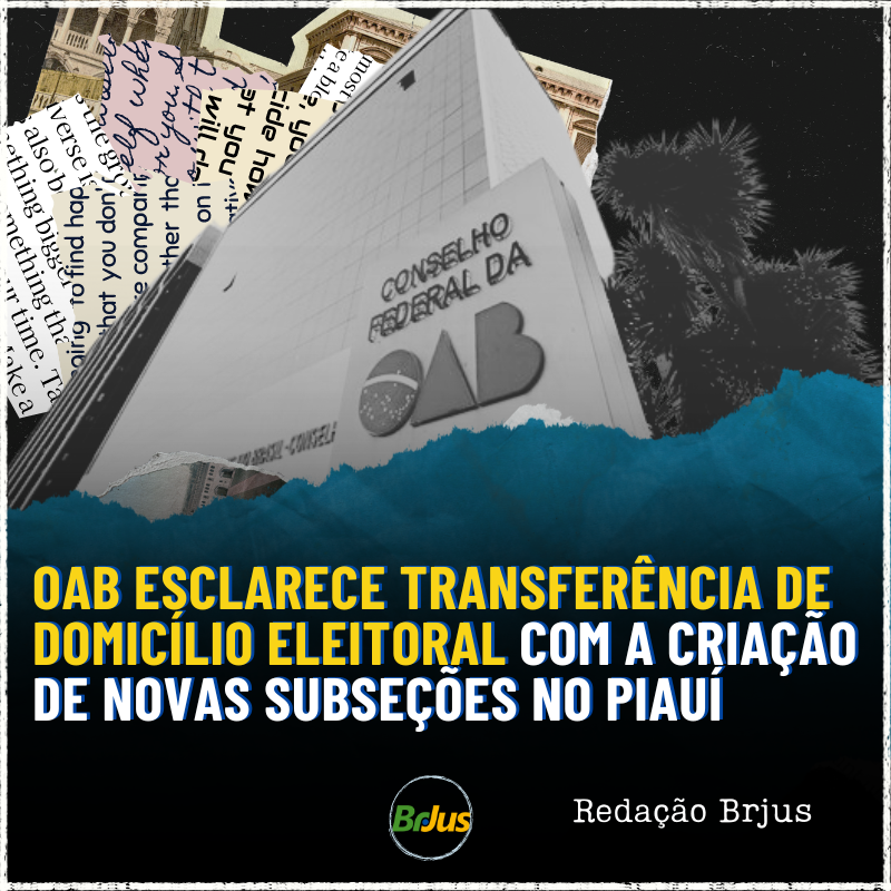 OAB esclarece transferência de domicílio eleitoral com a criação de novas subseções no Piauí