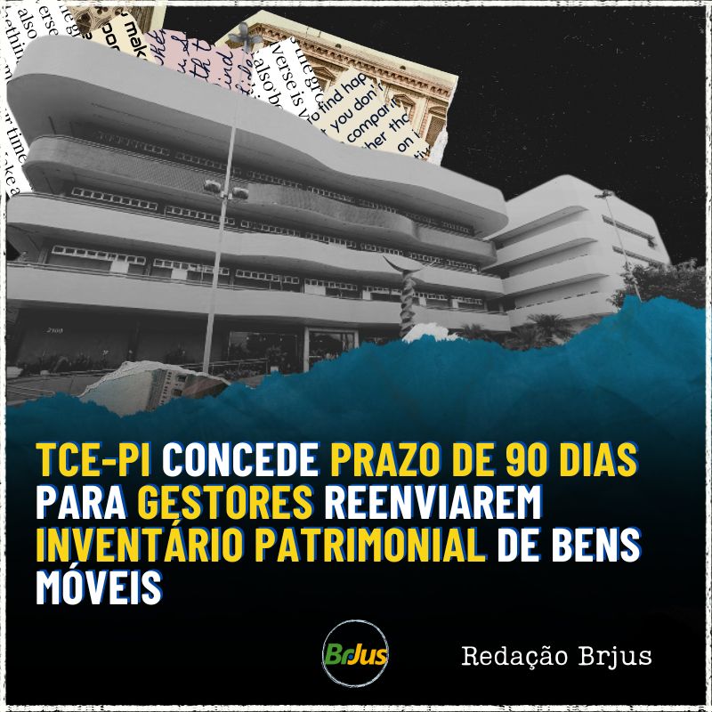 TCE-PI concede prazo de 90 dias para gestores reenviarem Inventário Patrimonial de bens móveis