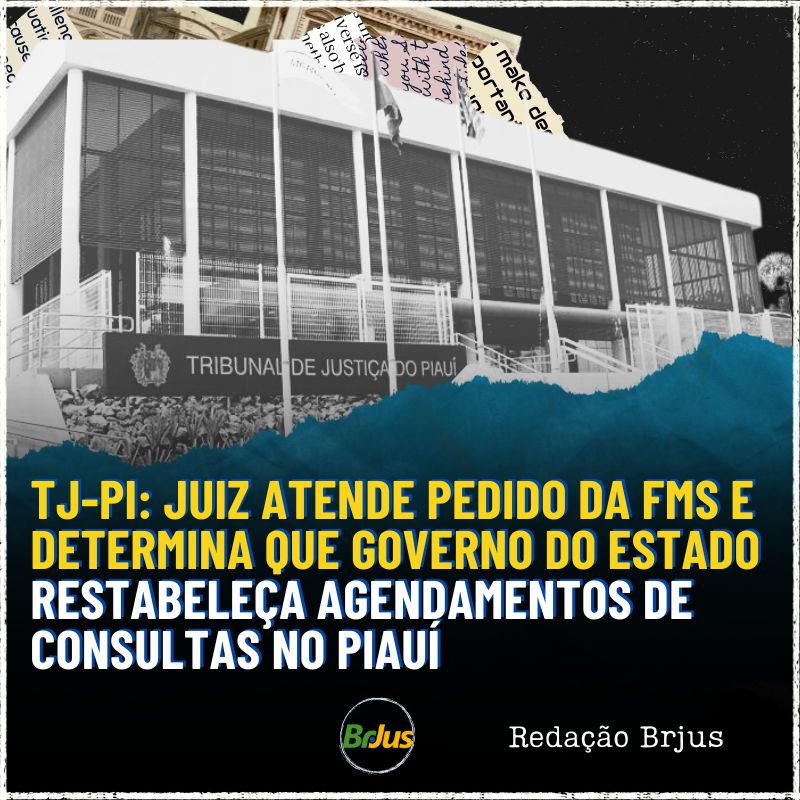 TJ-PI: Juiz atende pedido da FMS e determina que Governo do Estado restabeleça agendamentos de consultas no Piauí