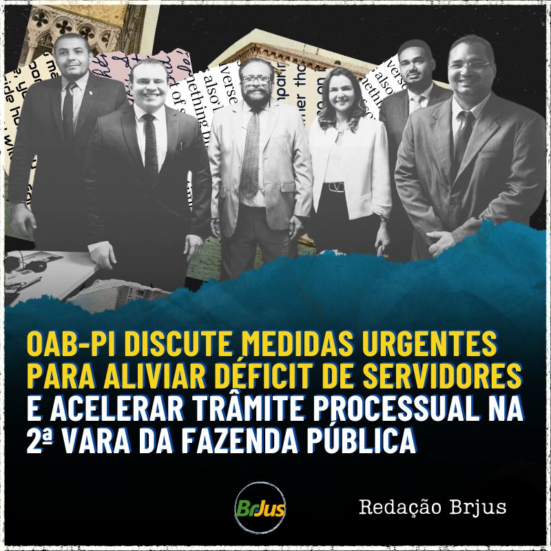 OAB-PI discute medidas urgentes para aliviar déficit de servidores e acelerar trâmite processual na 2ª Vara da Fazenda Pública