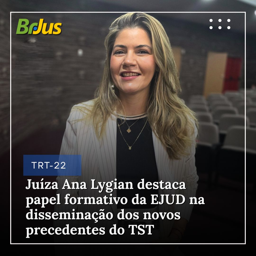 Juíza Ana Lygian destaca papel formativo da EJUD na disseminação dos novos precedentes do TST: “mudam a forma de atuação na Justiça do Trabalho” Juíza Ana Lygian destaca papel formativo da EJUD na disseminação dos novos precedentes do TST: “mudam a forma de atuação na Justiça do Trabalho”