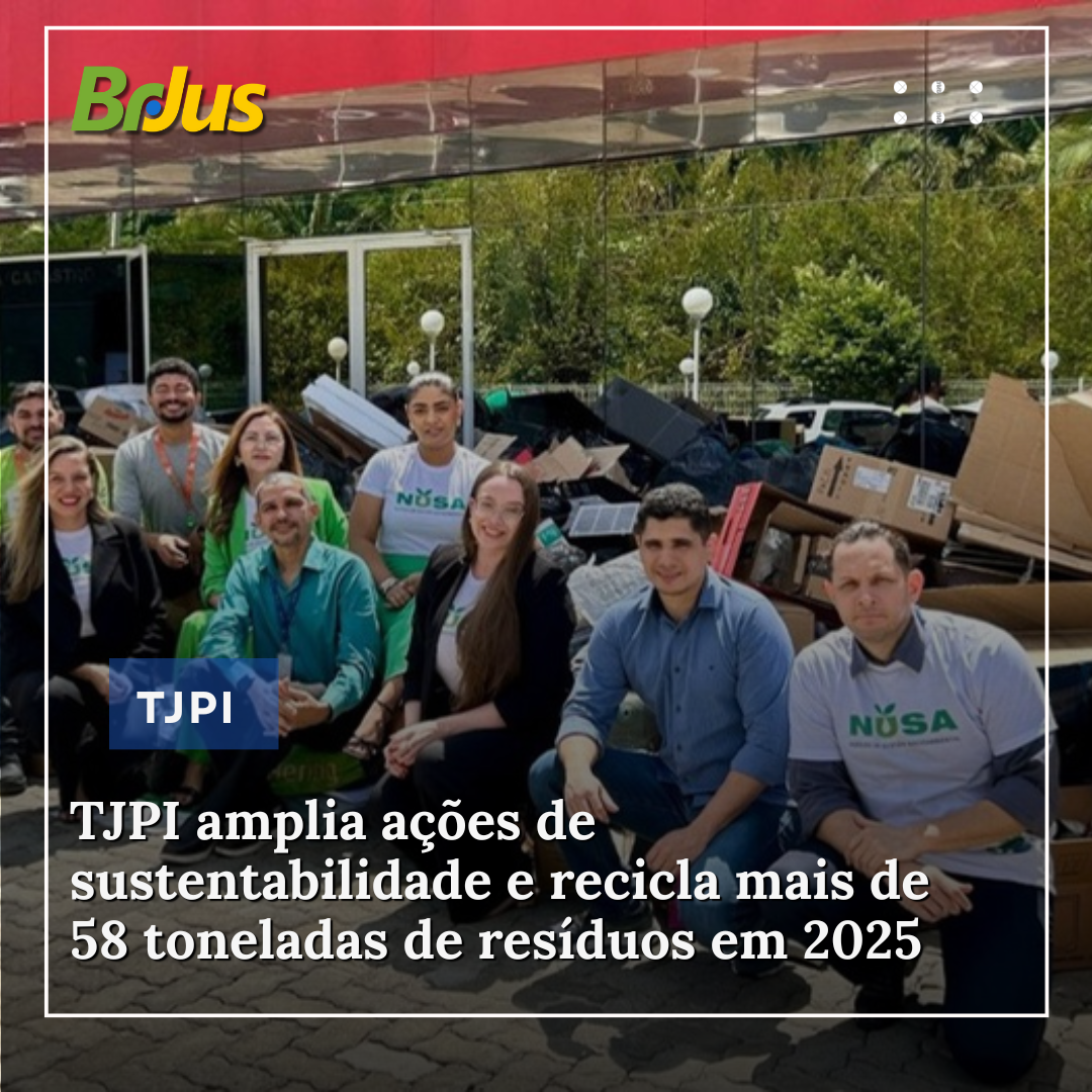 TJPI amplia ações de sustentabilidade e recicla mais de 58 toneladas de resíduos em 2025