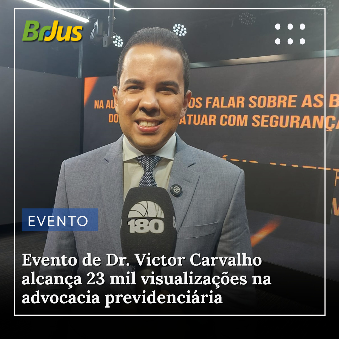 Evento de Dr. Victor Carvalho alcança 23 mil visualizações na advocacia previdenciária Evento de Dr. Victor Carvalho alcança 23 mil visualizações na advocacia previdenciária