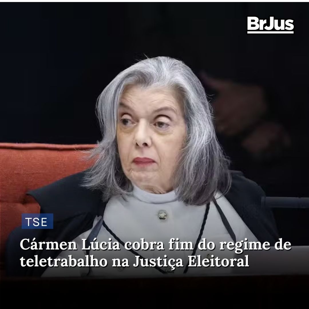 Cármen Lúcia cobra fim do regime de teletrabalho na Justiça Eleitoral Cármen Lúcia cobra fim do regime de teletrabalho na Justiça Eleitoral