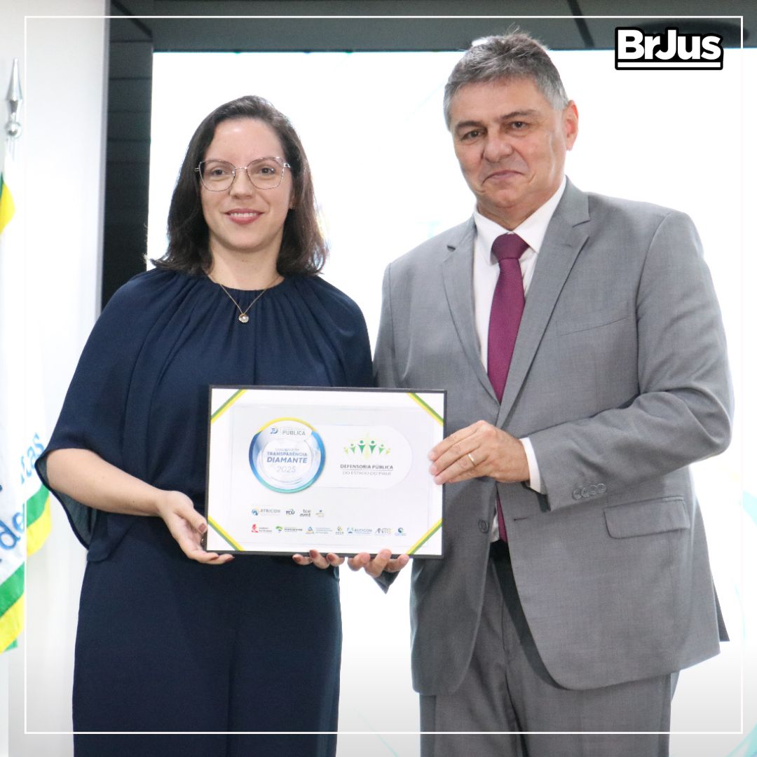 Defensoria Pública do Piauí recebe Selo Diamante de Transparência Pública pelo segundo ano consecutivo