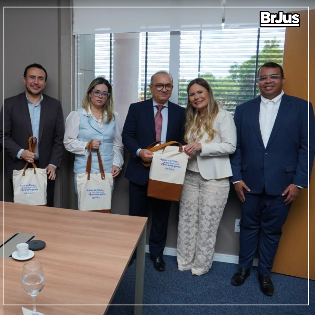 Presidente do TJPI recebe Águas do Piauí para tratar de parcerias em sustentabilidade